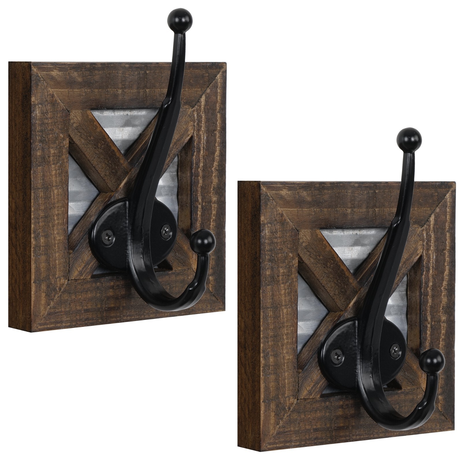 Autumn Alley Rustic Farmhouse Decorative Wall Hooks for Robes, Coats, Towels