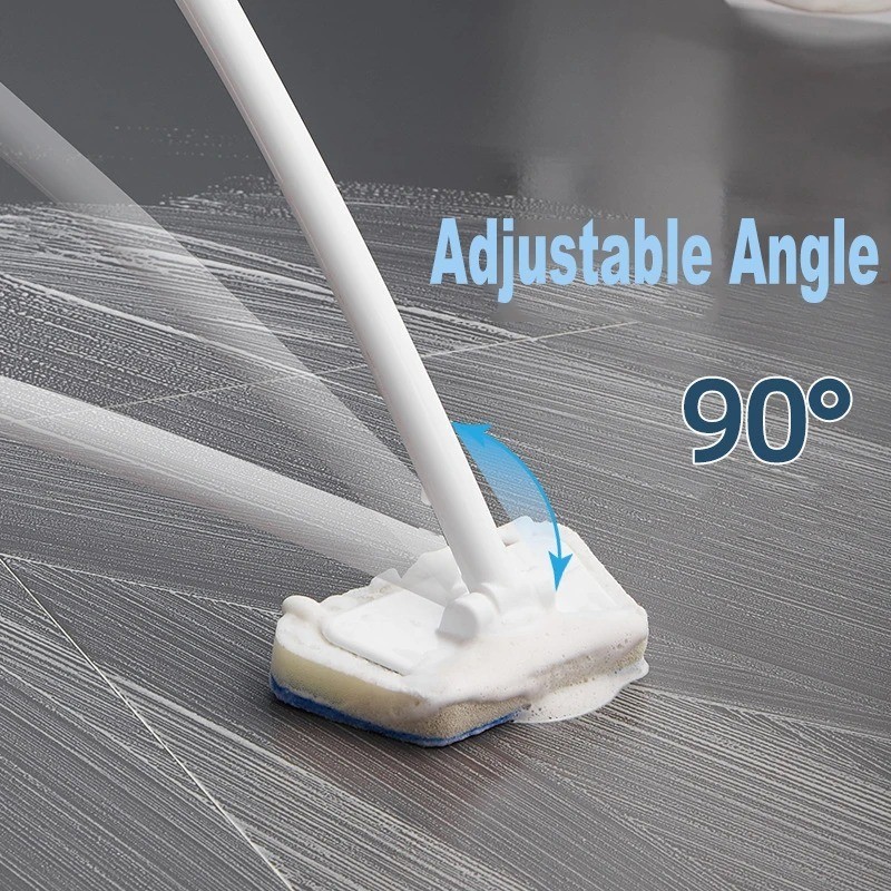 Bathroom Long Handle Brush Wall Floor Scrub Bath Shower Tile Cleaning Tool