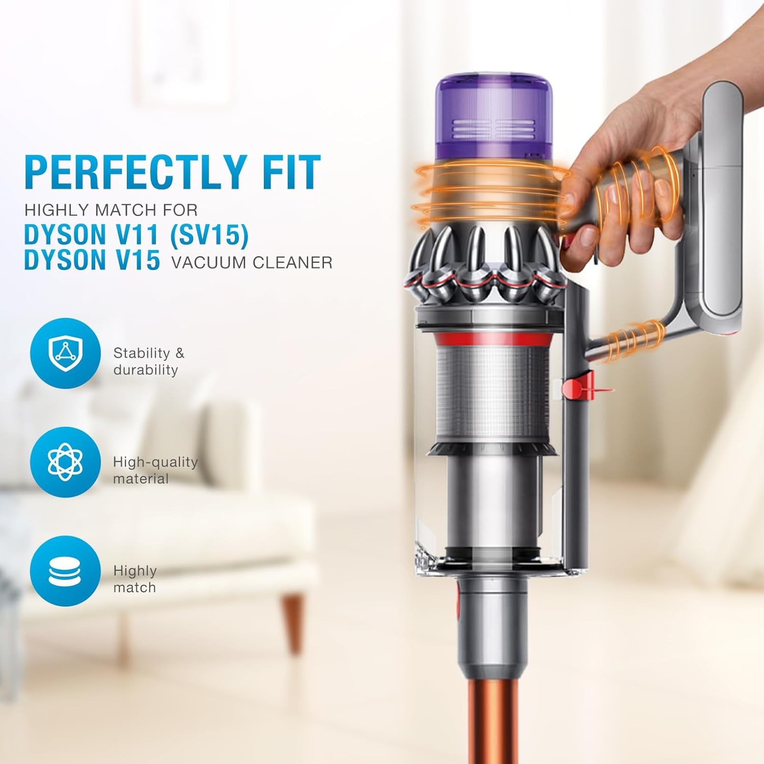 Main Body Assembly Casing for Dyson V11 SV15 V15 SV22 Vacuum Cleaner Main Body