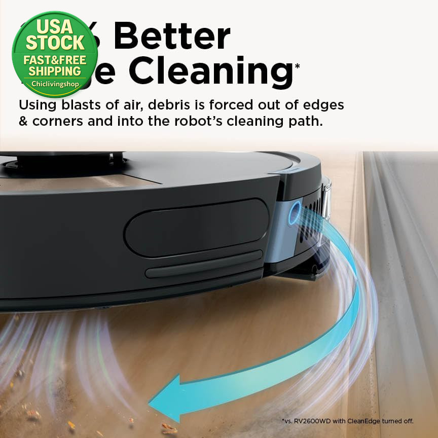 Shark Matrix plus Robot Vacuum and Mop UR2650WS Self Empty Lidar Wi-Fi Black