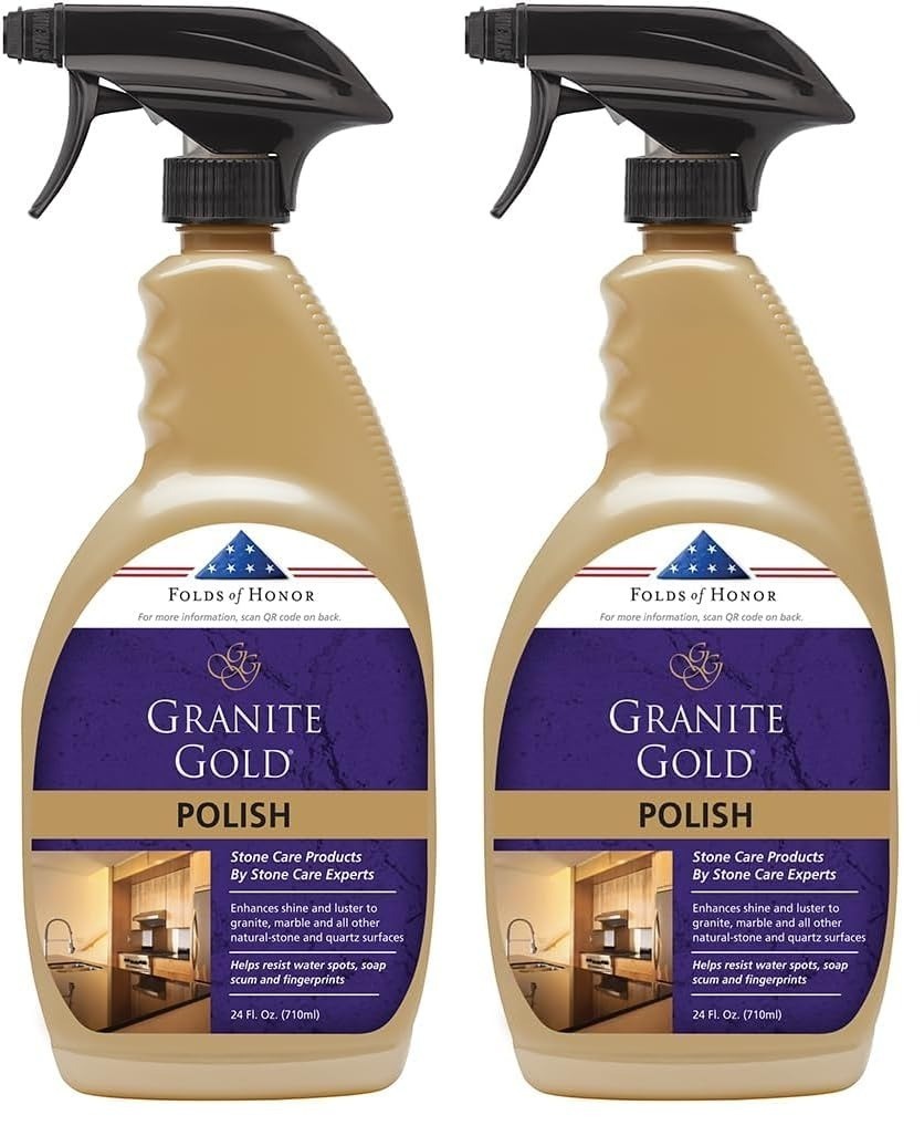 Granite Gold Stone Polish Spray 24 fl oz Countertops Quartz Marble