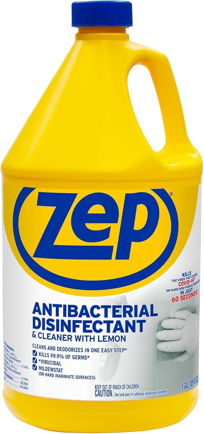 Commercial Antibacterial Disinfectant Cleaner Lemon 1 Gal Bottle