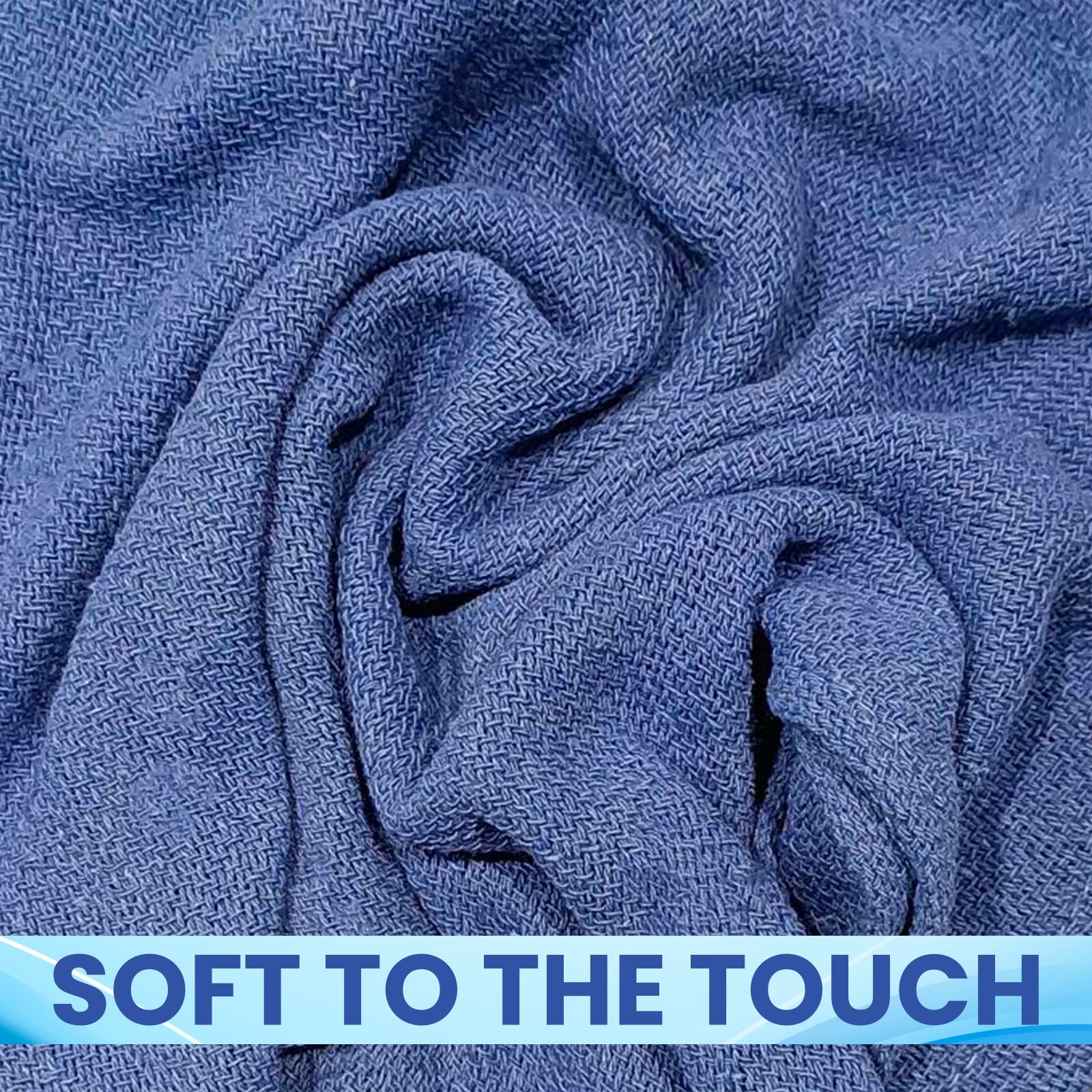 Blue Huck Towels Cleaning Rags – Multi Purpose Cleaning – NEW