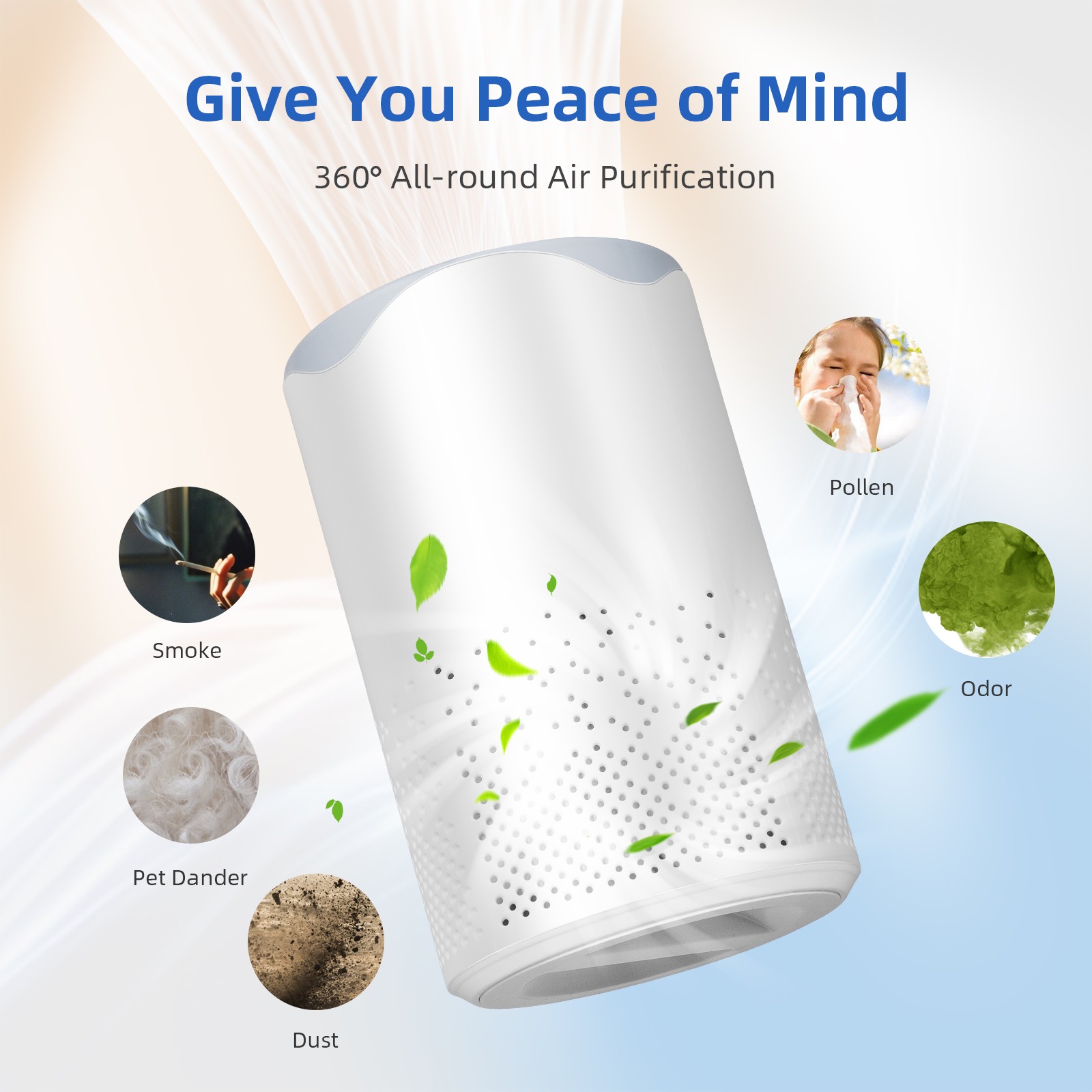 Select 1: Plug-In Home Air Purifier Basic or HEPA & Activated Carbon Filter