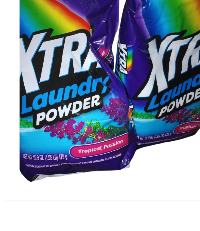 16.9 oz bag of Xtra Laundry Power in the Tropical Passion scent 2 Bags Pks