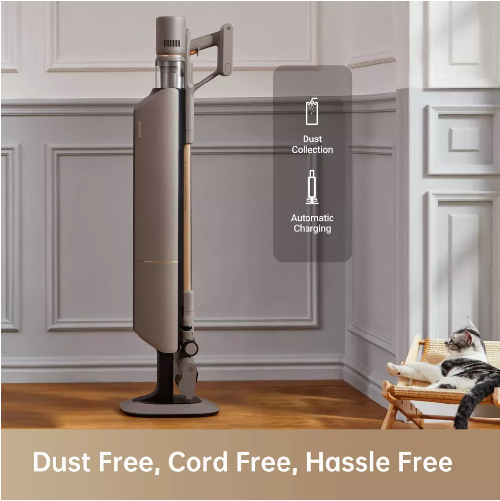 dreame Z10 Station-T Cordless Vacuum Cleaner w/ 2.5L Auto Dust Base Smart Stick