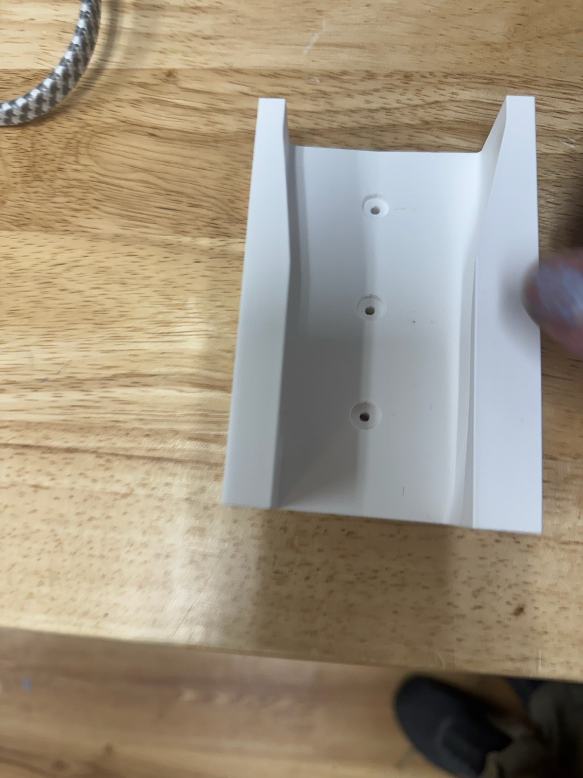 Wall Mount Holder for Ryobi ONE+ HP Vacuum, White Plastic Bracket