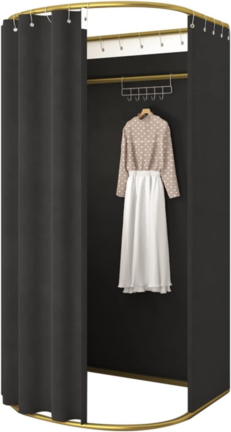 Temporary Changing Room with Shading Curtain – 200x100x95cm Iron Frame