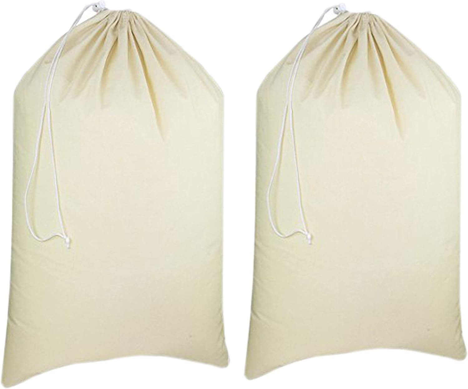 Laundry Bags 2-Pack 28”X36″ Extra-Large Cotton Canvas Heavy Duty