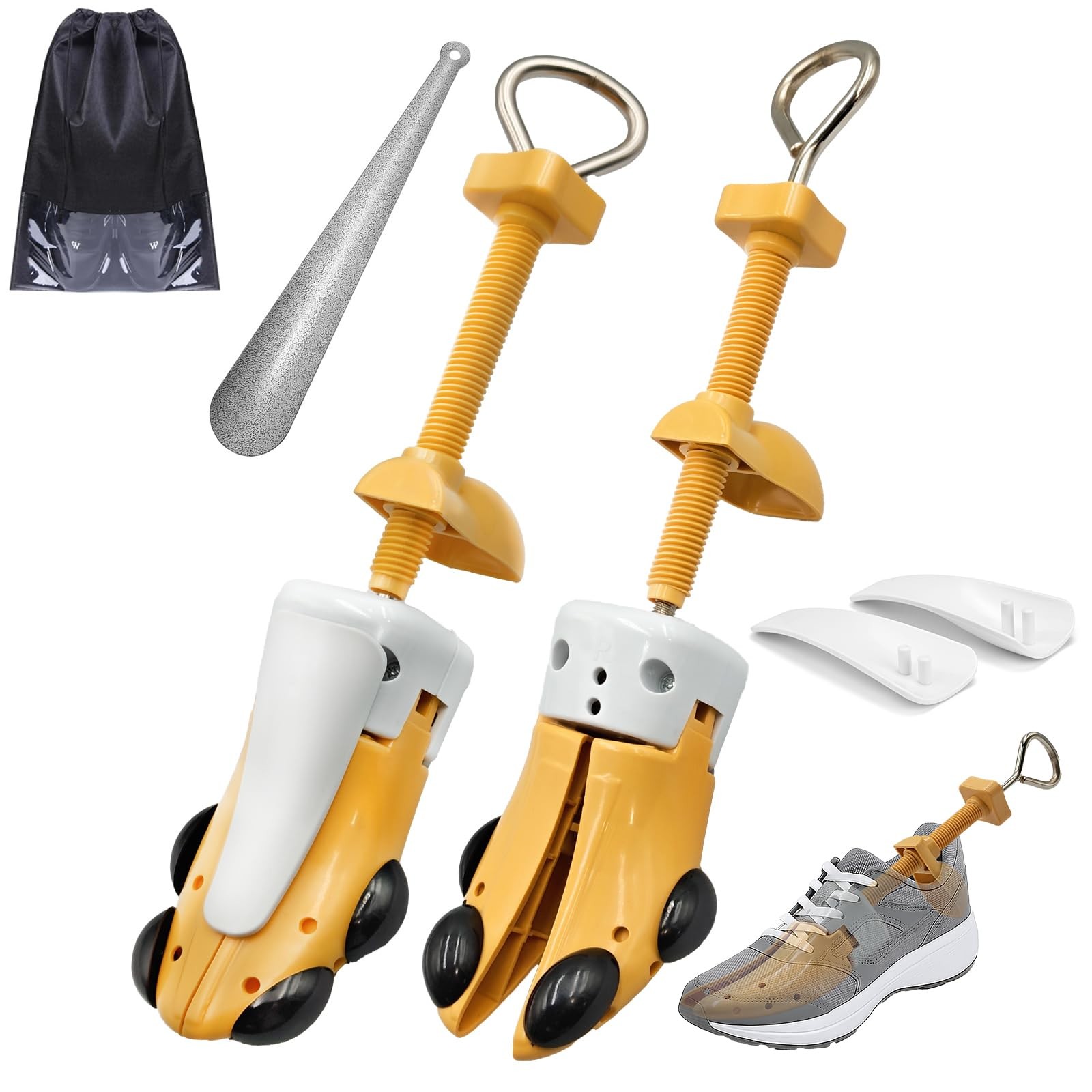 JJDPARTS Shoe Stretcher Women and Men,Pair L S, L (for Men Size Us 8-13)