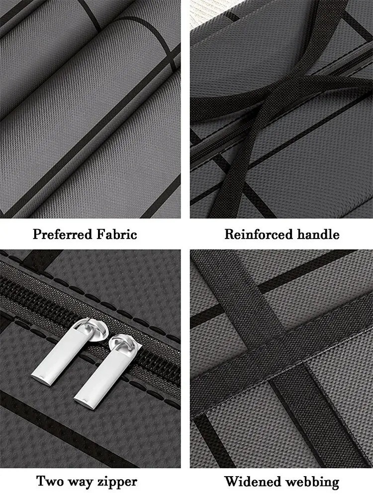Large Capacity Storage Bag Foldable Oxford Cloth Moving Bag with Zipper