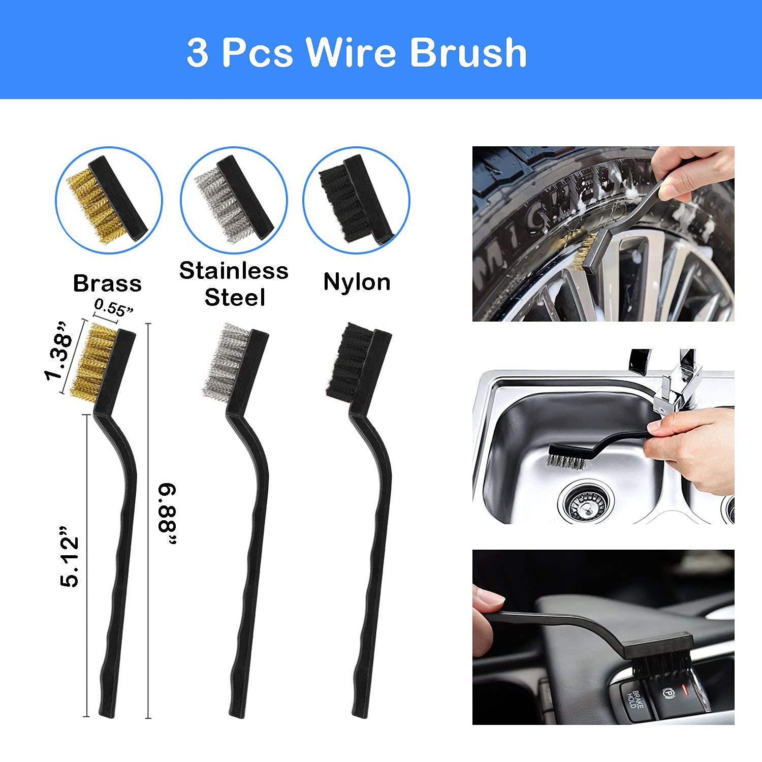 20Pcs Car Wheel Tire Detailing Brush Set,Car Detailing kit,Car Detailing Brus…