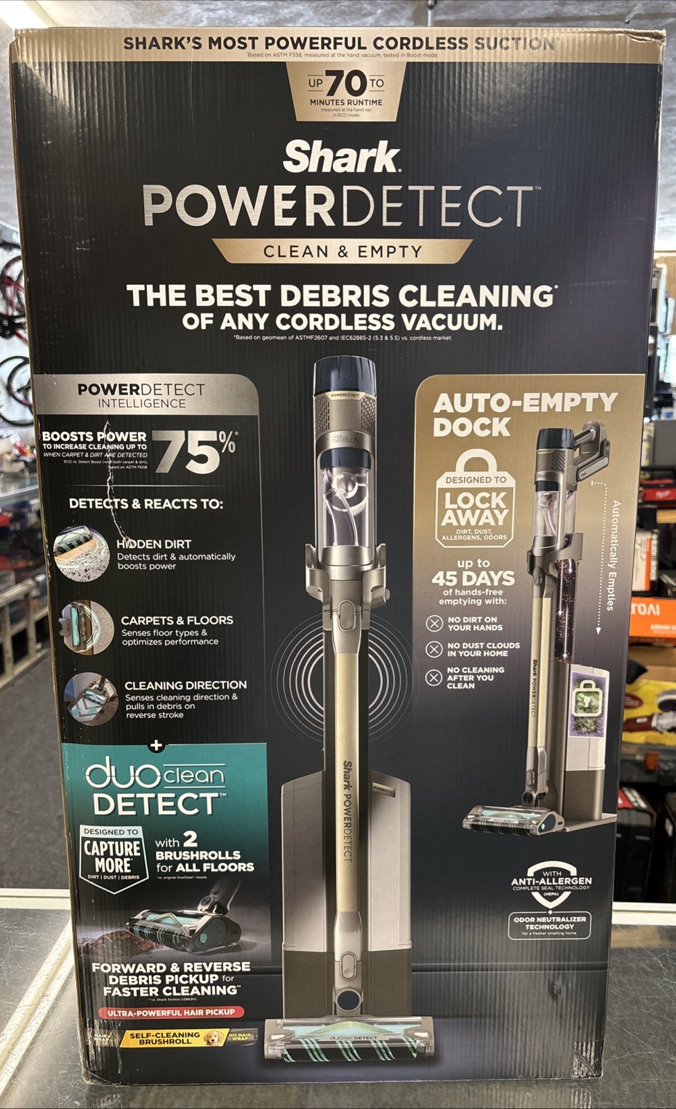 Shark PowerDetect Clean & Empty Cordless Stick Vacuum IP3150 Brand New