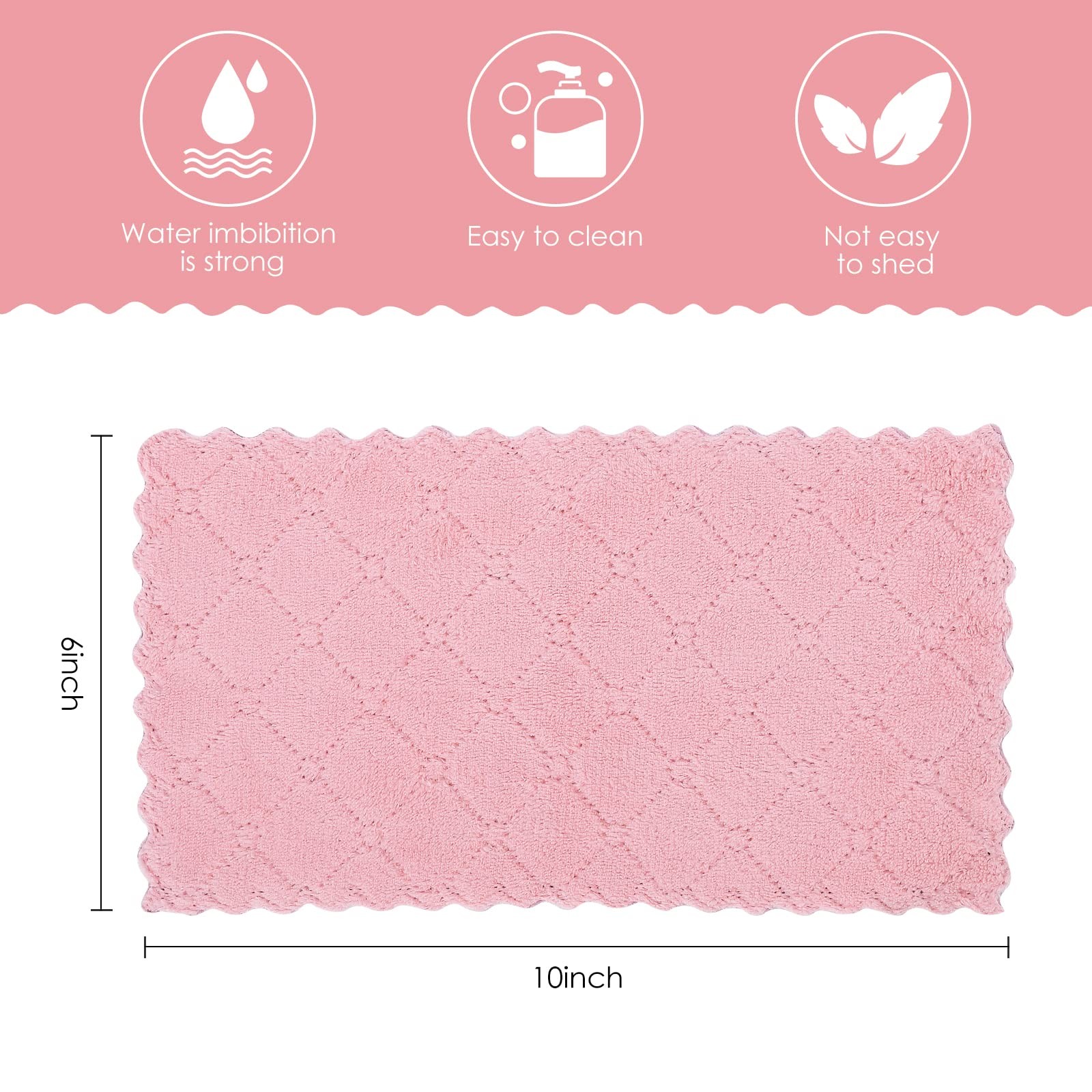 22Pack Kitchen Dish Cloths,Reusable Dish Towels,Nonstick Oil Washable Fast Dr…