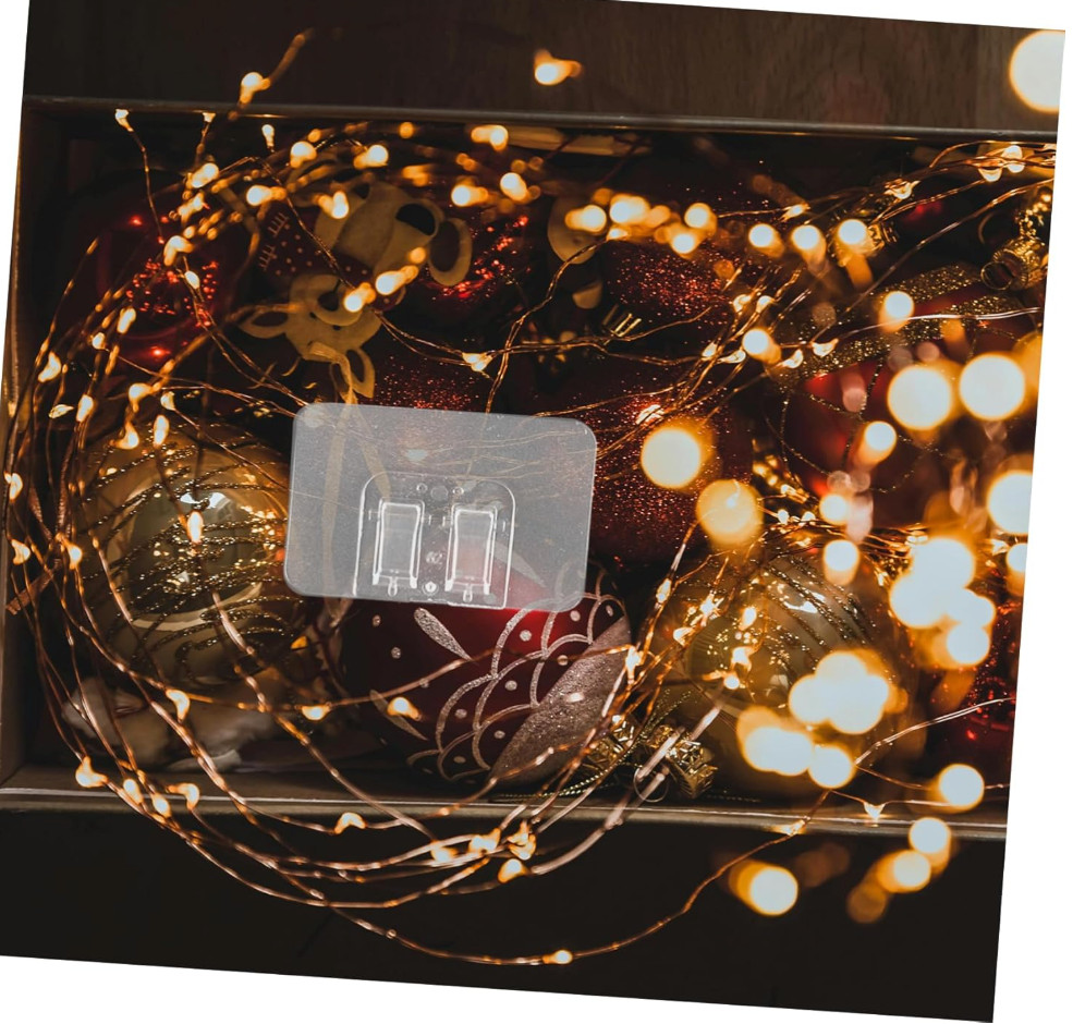 Outdoor Light Clips: 80 PCS Clear – Hooks- Outdoor String Lights self-adhesive