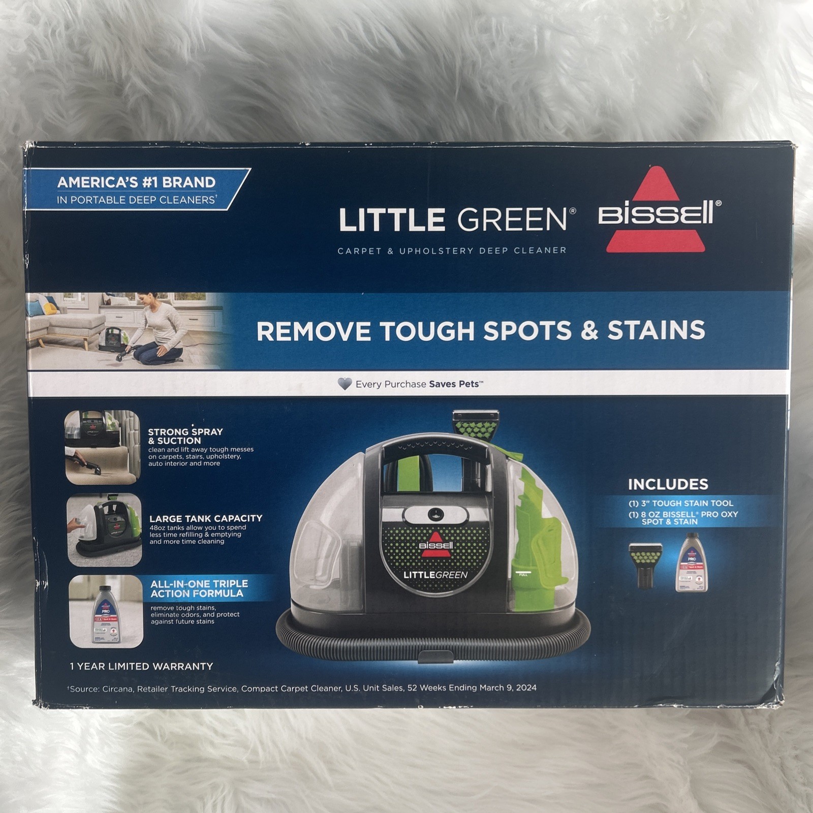 Bissell LITTLE GREEN Carpet & Upholstery Deep Cleaner #3369 Gray/Green