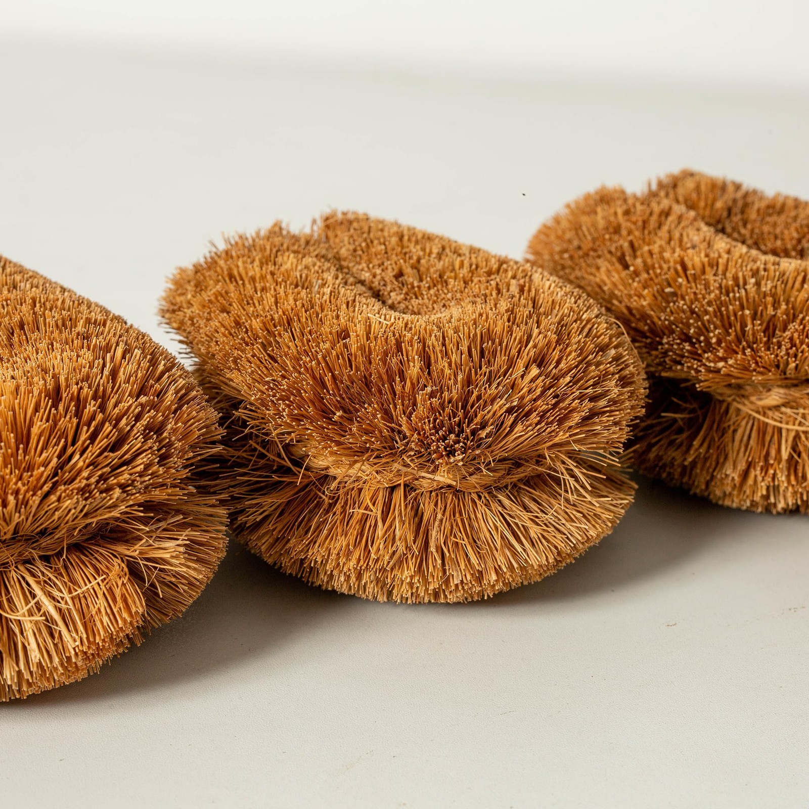Pack of 6 Tawashi 100% Natural Coconut Coir Fiber Brush Vegetable Scrub Brush
