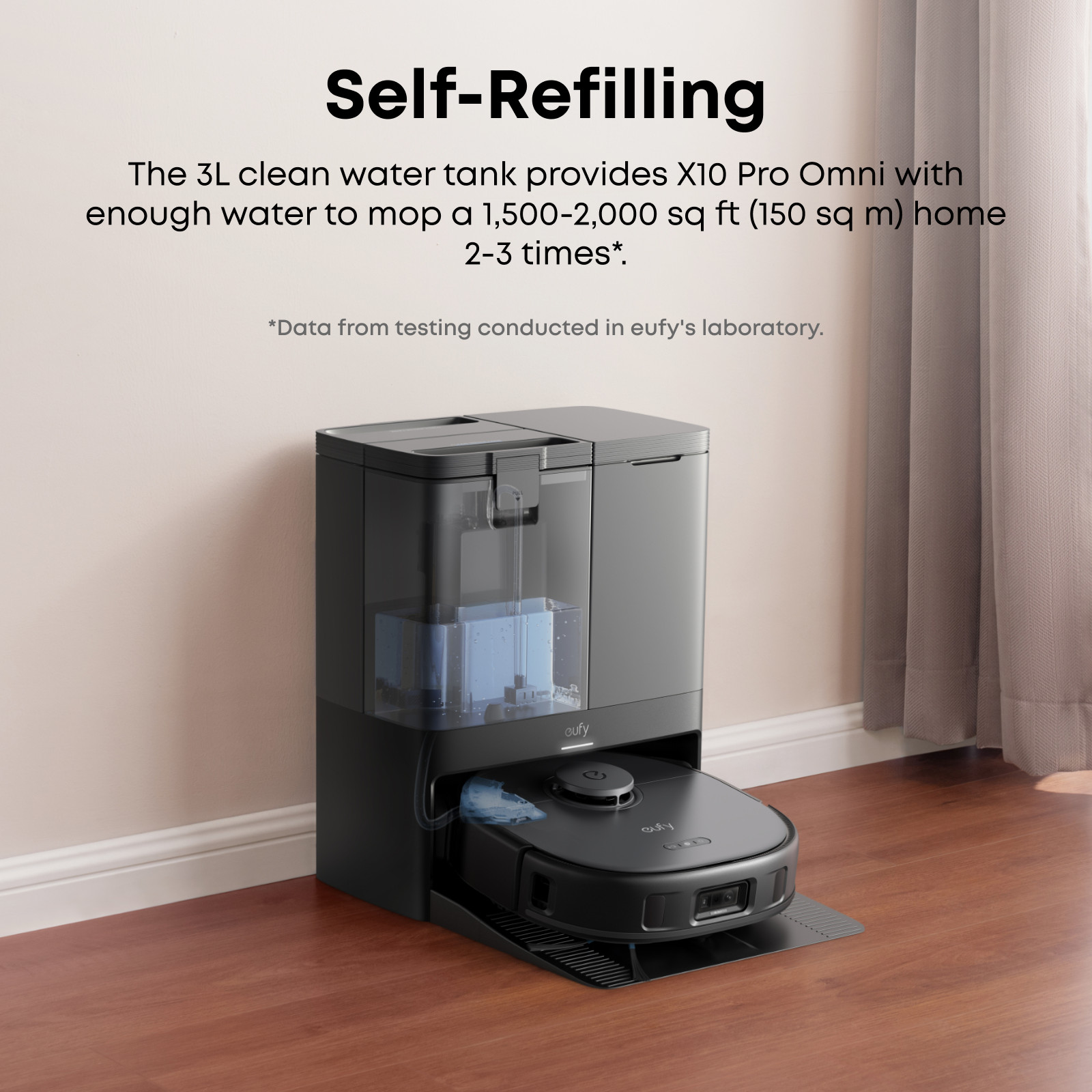 eufy X10 Pro Omni Robot Vacuum Dual Mops Wash&Dry 8000Pa Self Emptying|Refurbish
