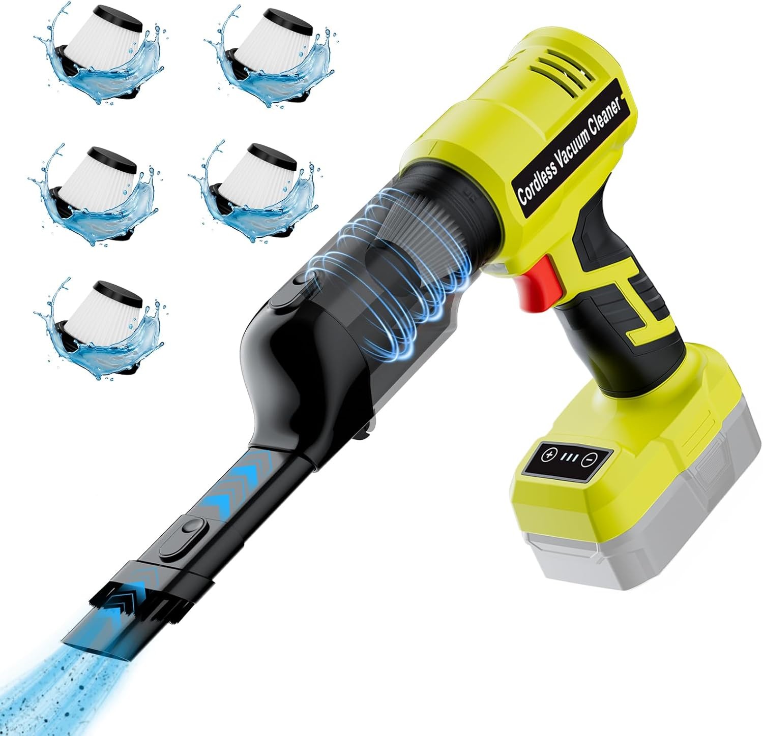 Handheld Vacuum for Ryobi 18V Battery 240W Car Vacuum with Brushless Motor