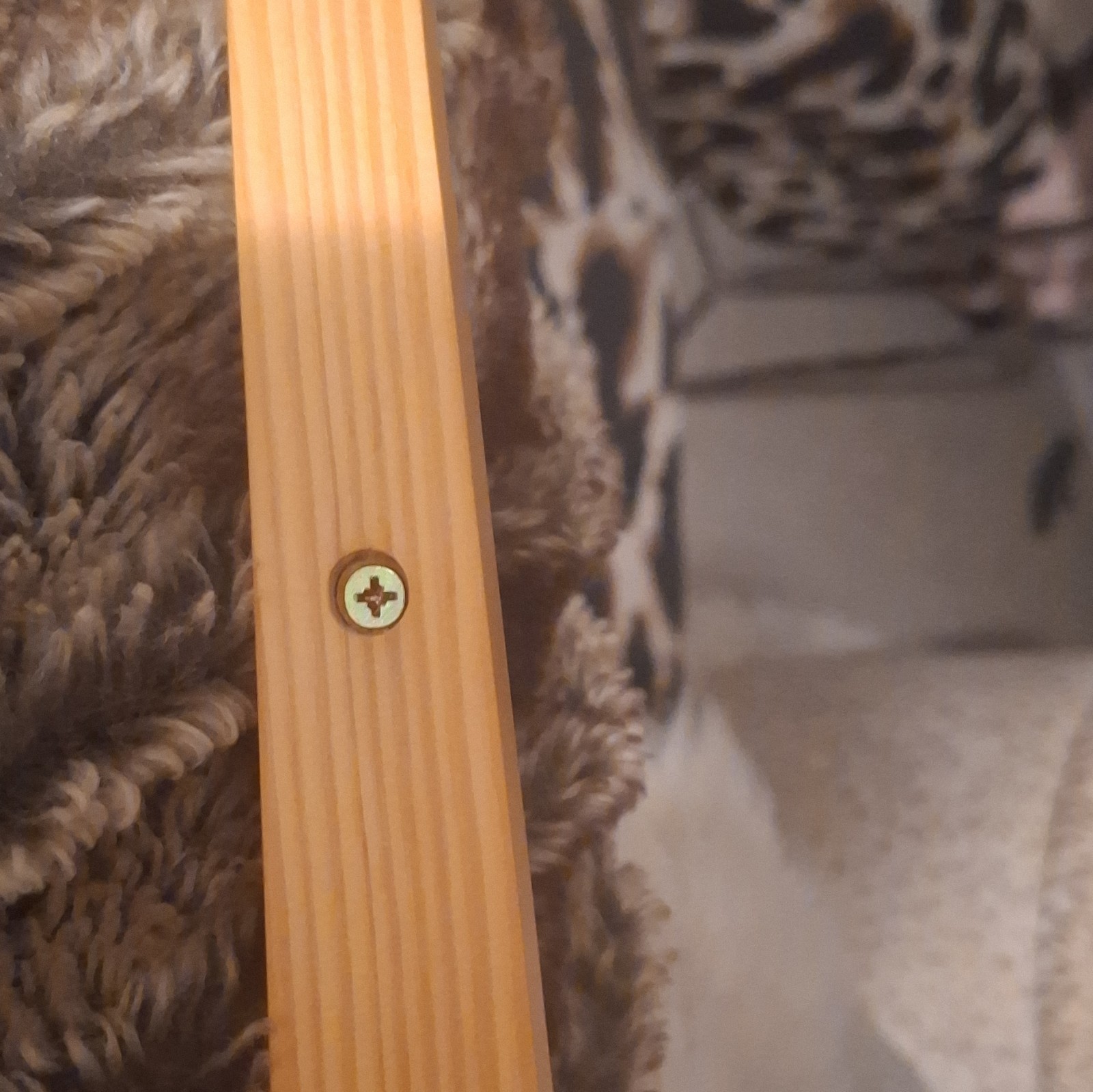 Wall Mounted Wood Coat Rack Panel, Brown Natural Finish, Peg Hooks, 29 in