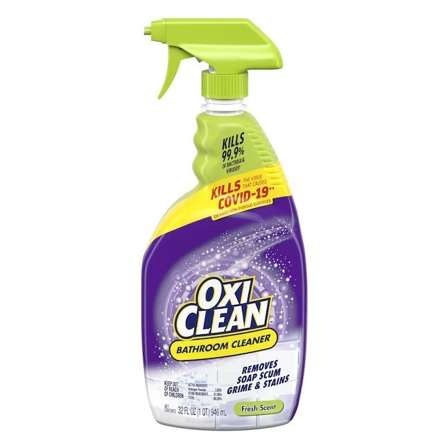 OxiClean Bathroom Cleaner, Shower, Tub & Tile, Powered 32 Fl Oz (Pack of 1)
