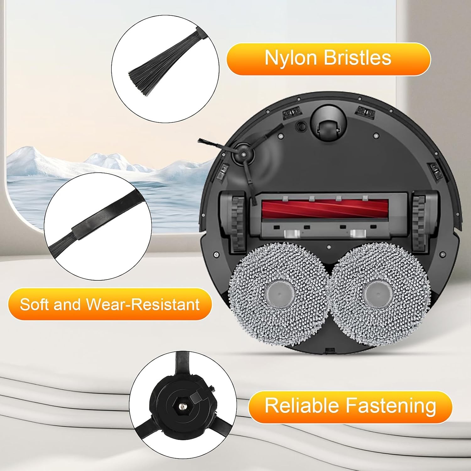 22 Pack Replacement Parts for Roborock Qrevo S Pro Plus MaxV Robot Vacuum for Q