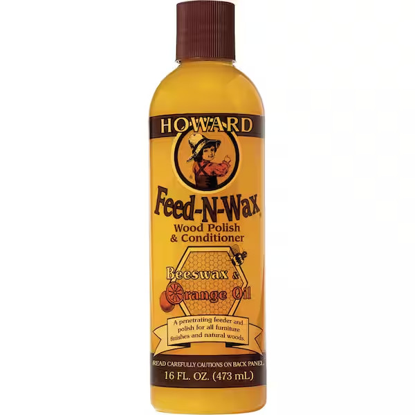 Howard Feed-N-Wax Wood Polish and Conditioner 16-Ounce