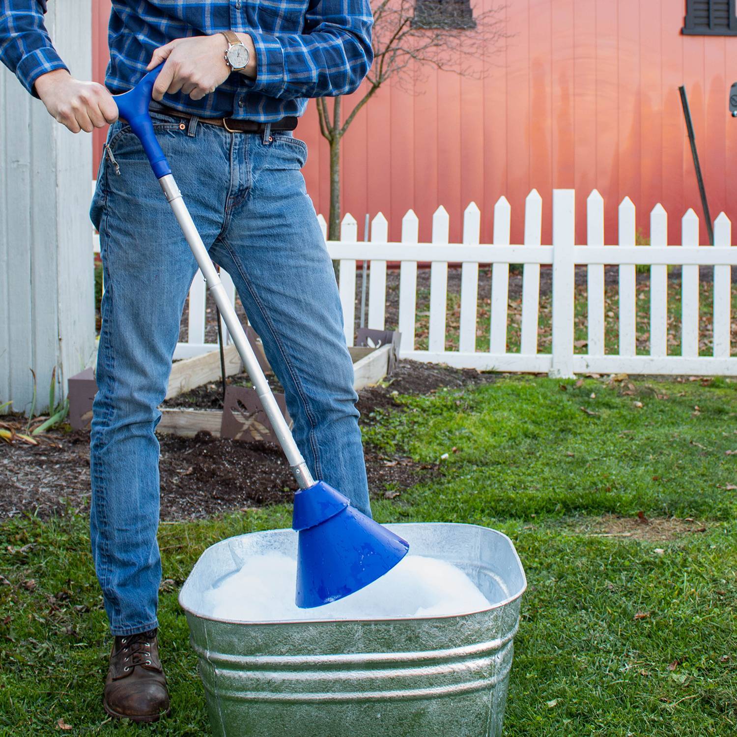 Lehman’s Manual Clothes Washer Plunger, Portable Breathing Washing Agitator