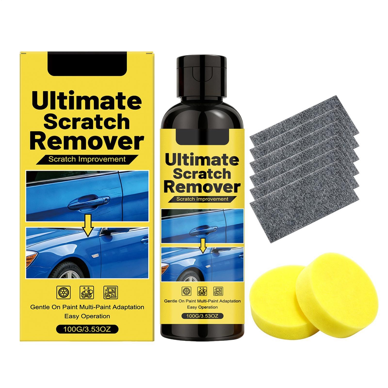 1 Set 100g Car Scratch Remover Paste, Universal Paint Polishing for All Colors