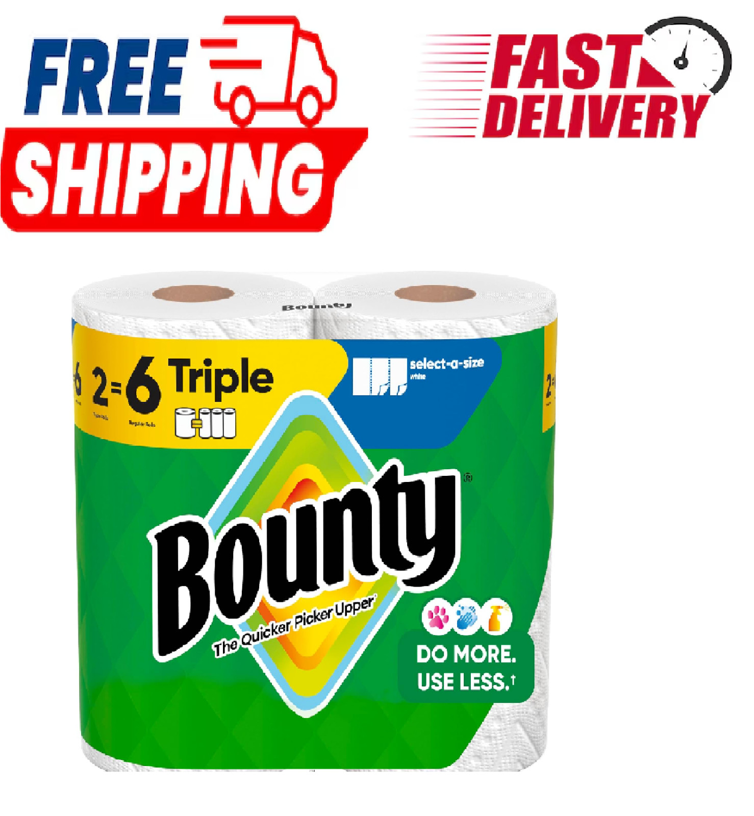 Select-A-Size Paper Towels White 2 Triple Rolls = 6 Regular Rolls