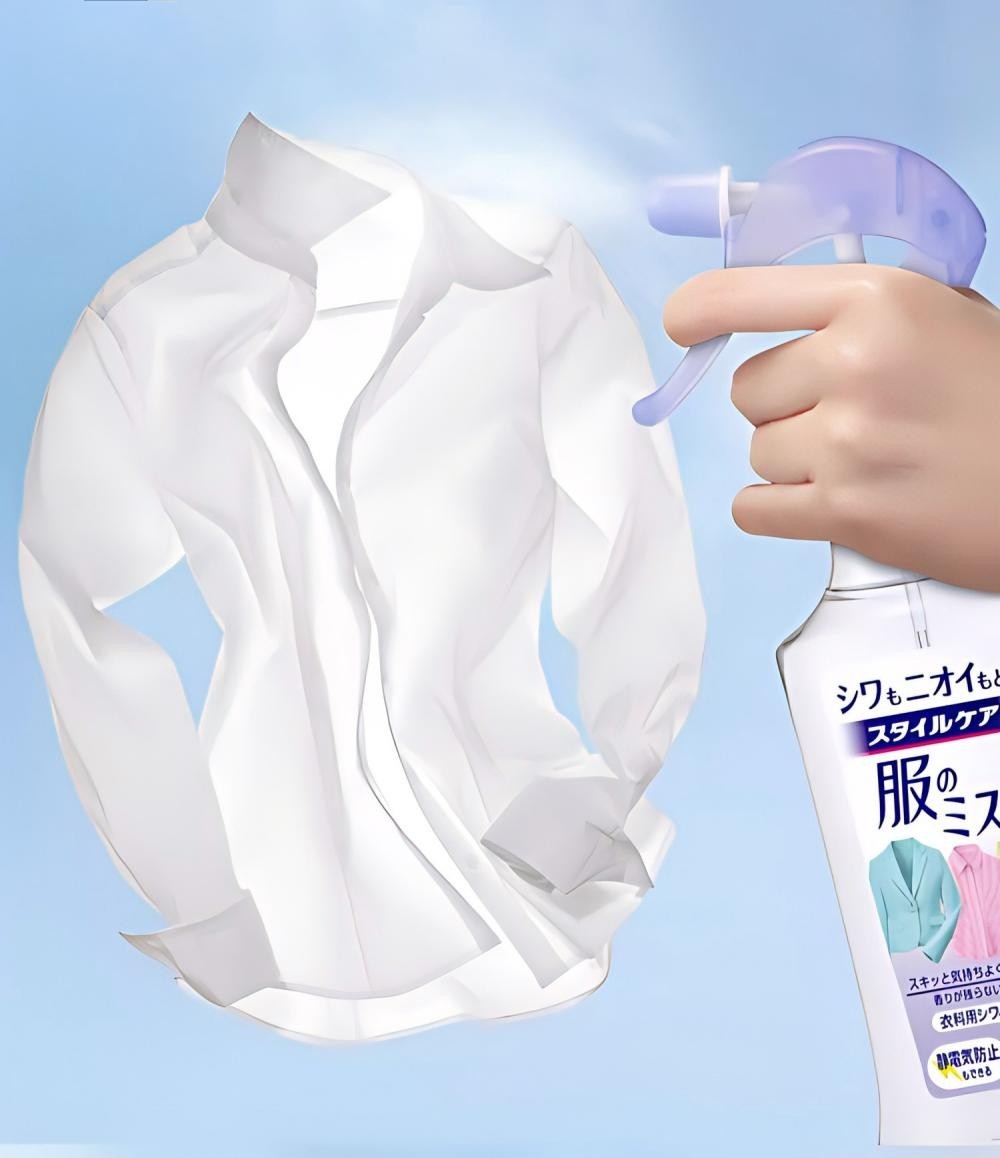 KAO Clothing Wrinkle & Odor Remover Spray 200ml – Anti-Static Fabric Refresher