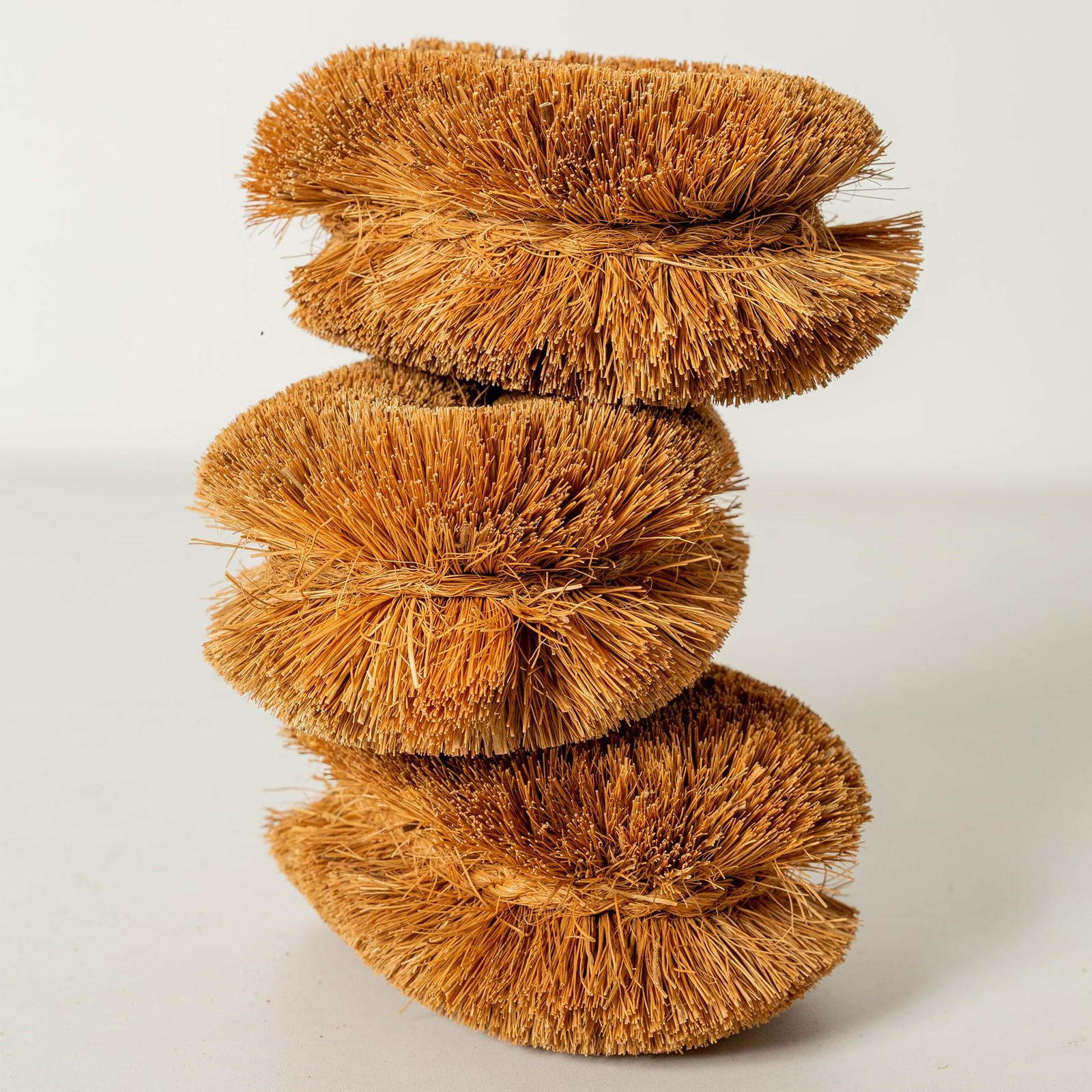 Pack of 6 Tawashi 100% Natural Coconut Coir Fiber Brush Vegetable Scrub Brush