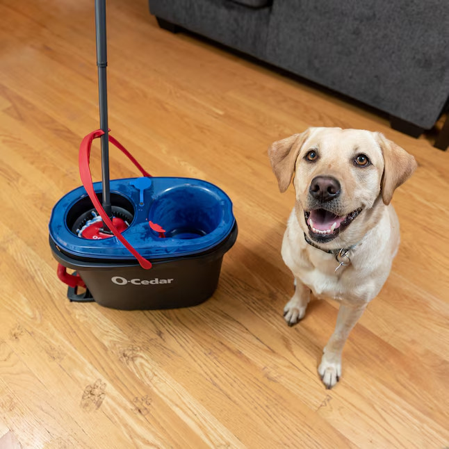 O-Cedar RinseClean Spin Mop With Bucket