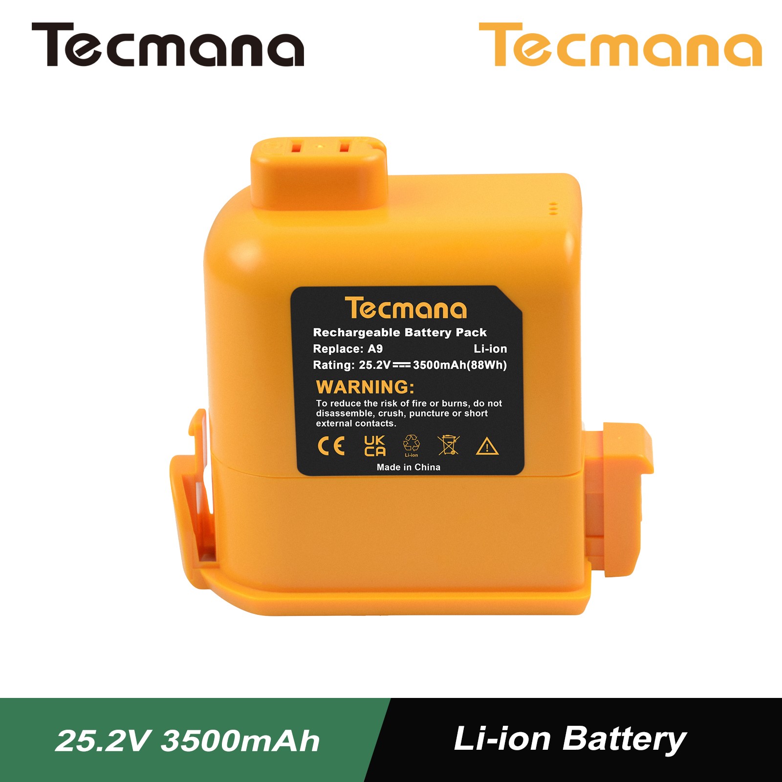 25.2V 3.5Ah Li-ion Battery For LG A9 A9S Cordless Vacuum EAC63382201 EAC63382202