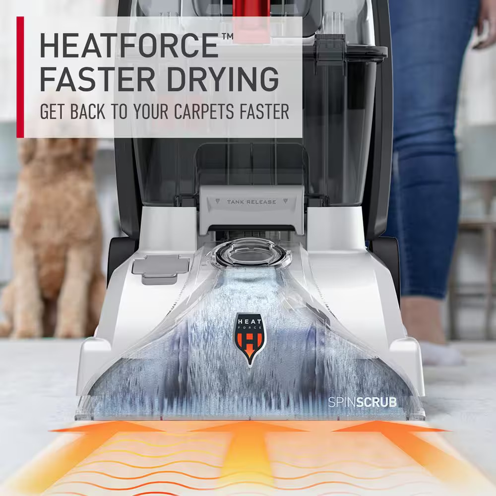 Turboscrub Upright Corded Carpet Cleaner Machine, Deep Clean Carpet Shampooer fo