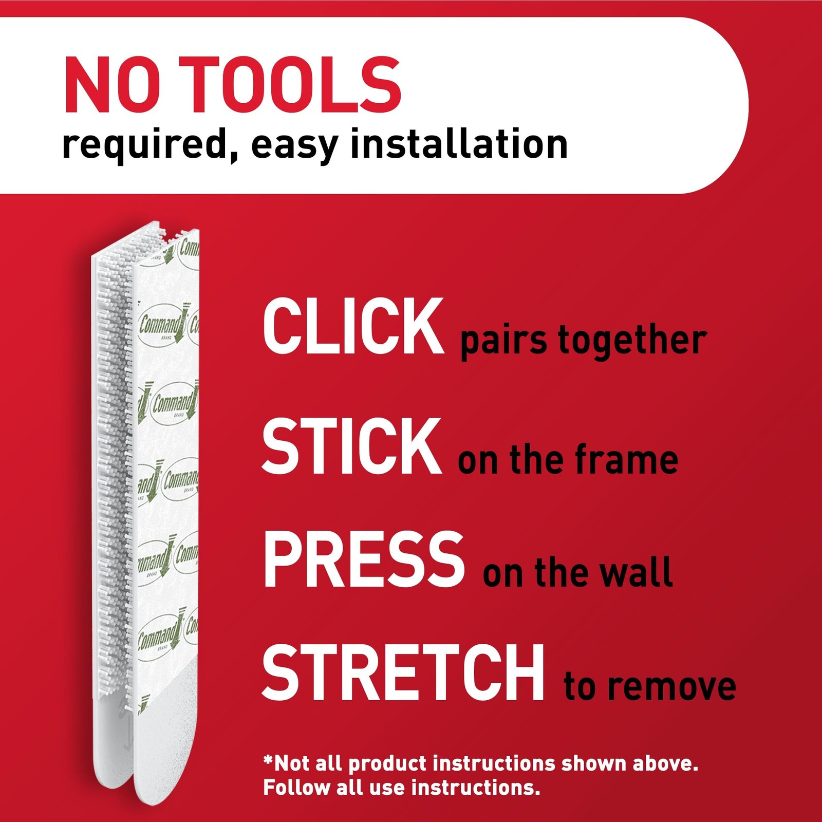 15 Lb & 10 Lb Large And Medium 28 Pairs Picture Hanging Strips, Damage-free