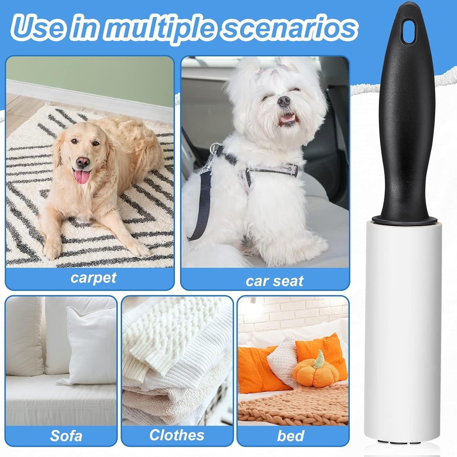 Lightweight Mini Lint Roller Bulk – 80 Stickers for Ultimate Cleanliness Anytime