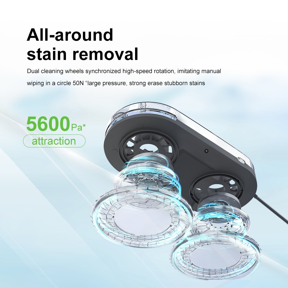 Smart Window Cleaning Robot, Remote Control Glass Cleaner, One-Button Operation