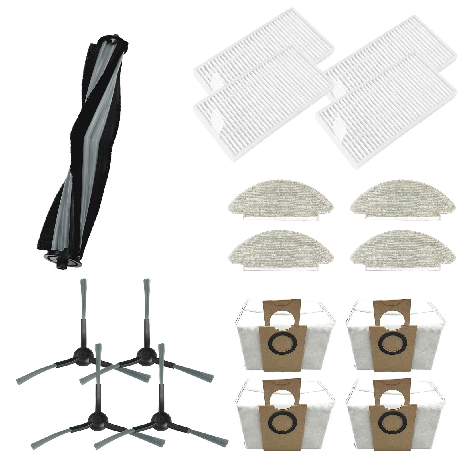 Roller Brush Filters Wipes Dust Bag for VIOMI Alpha 2 Pro Sweeping Robot Parts