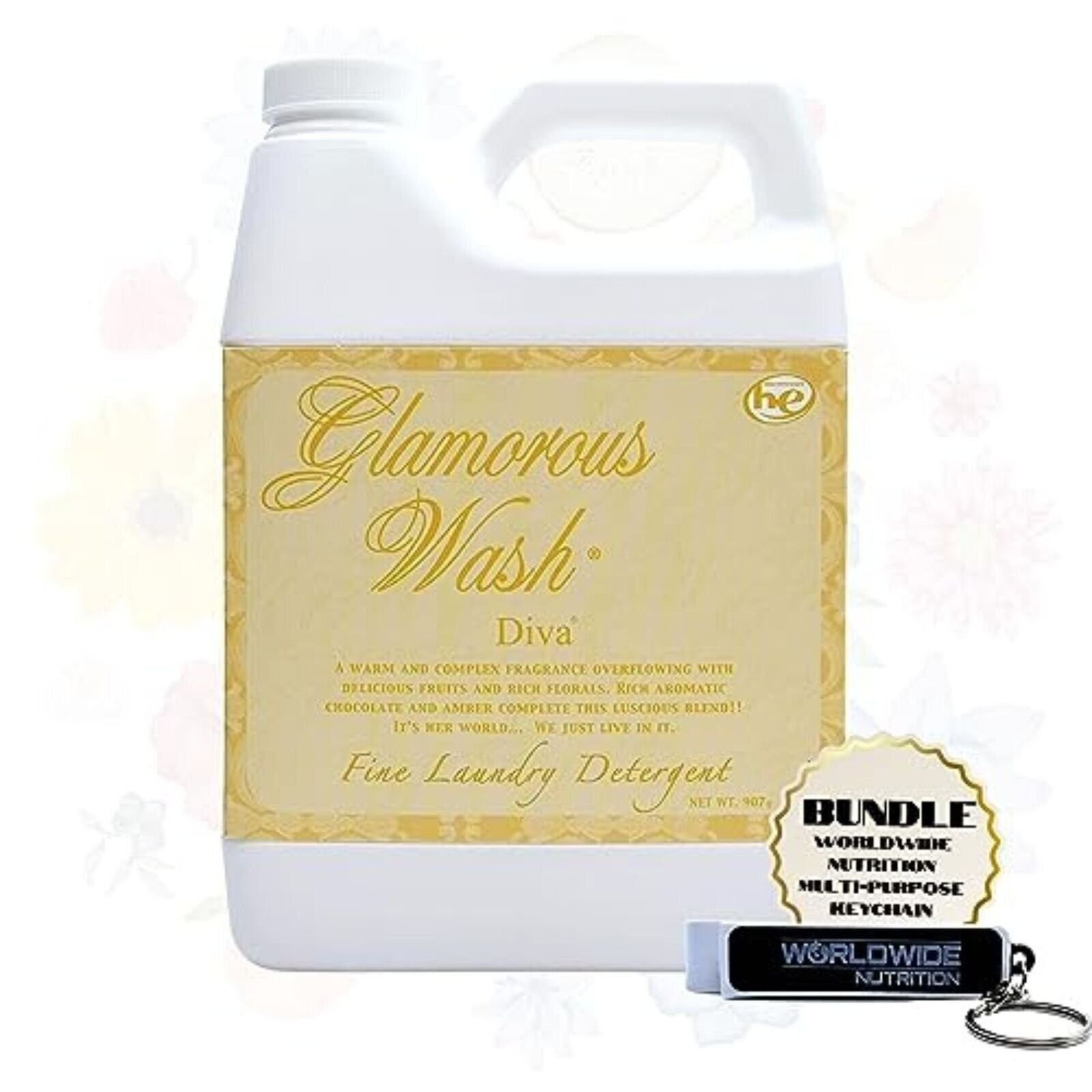 Tyler Candle Company Glamorous Wash Diva Scented Fine Laundry Detergent – 32oz
