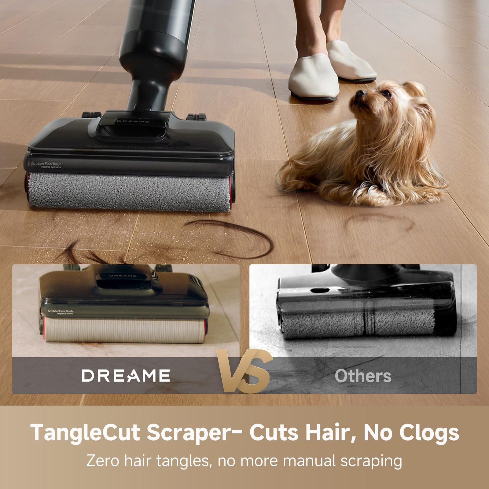 DREAME H12 Pro Gen2 Vacuum Mop, 0 Tangle Wet Dry Vacuum Cleaner
