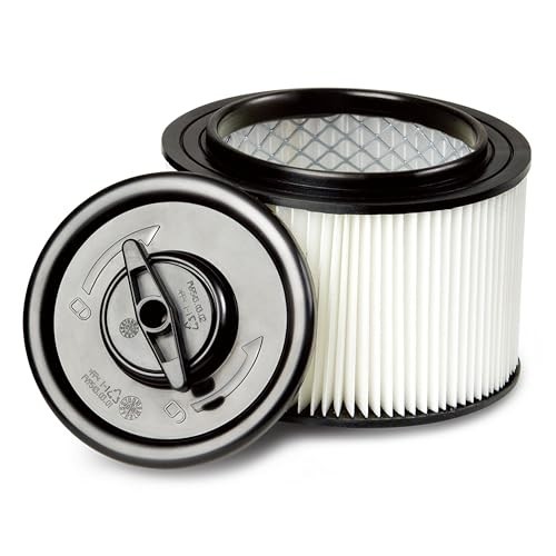 Washable Cartridge Filter & Retainer for 4-5 Gallon Wet/Dry Vacuum Cleaner