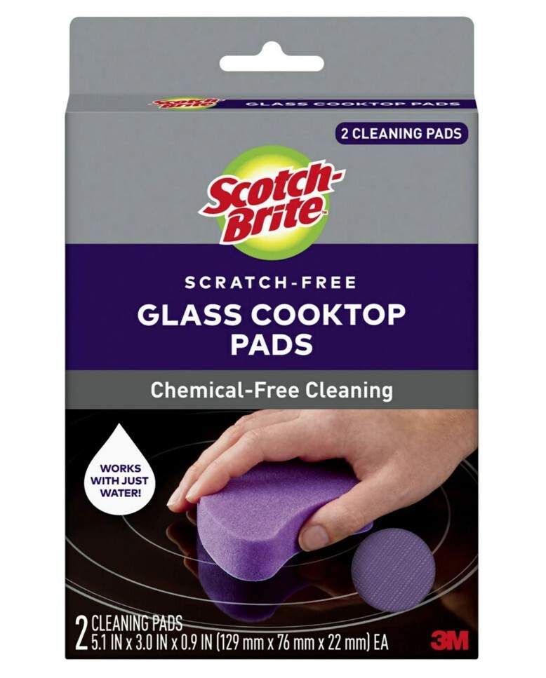 Scotch-Brite Glass Cooktop Pads and Sponge Clothes Kit – 4CT (2 Pads & 2 Cloths)
