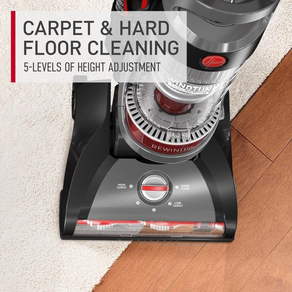 Hoover WindTunnel Cord Rewind Pro UH71300V Vacuum Bagless 25ft (Refurbished)