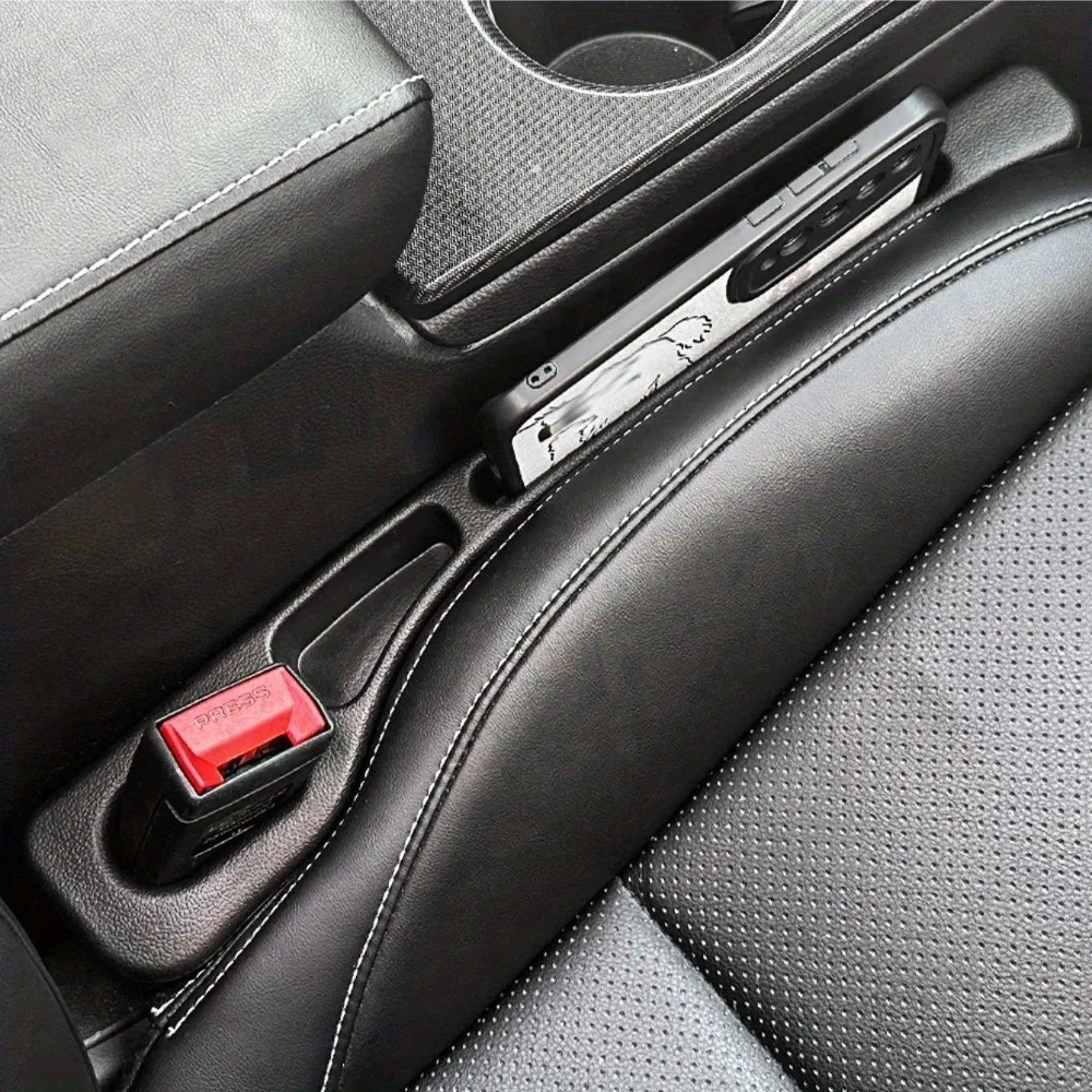 Car Seat Gaps Filler Leather Multifunctional Accessories with Storage Organizer