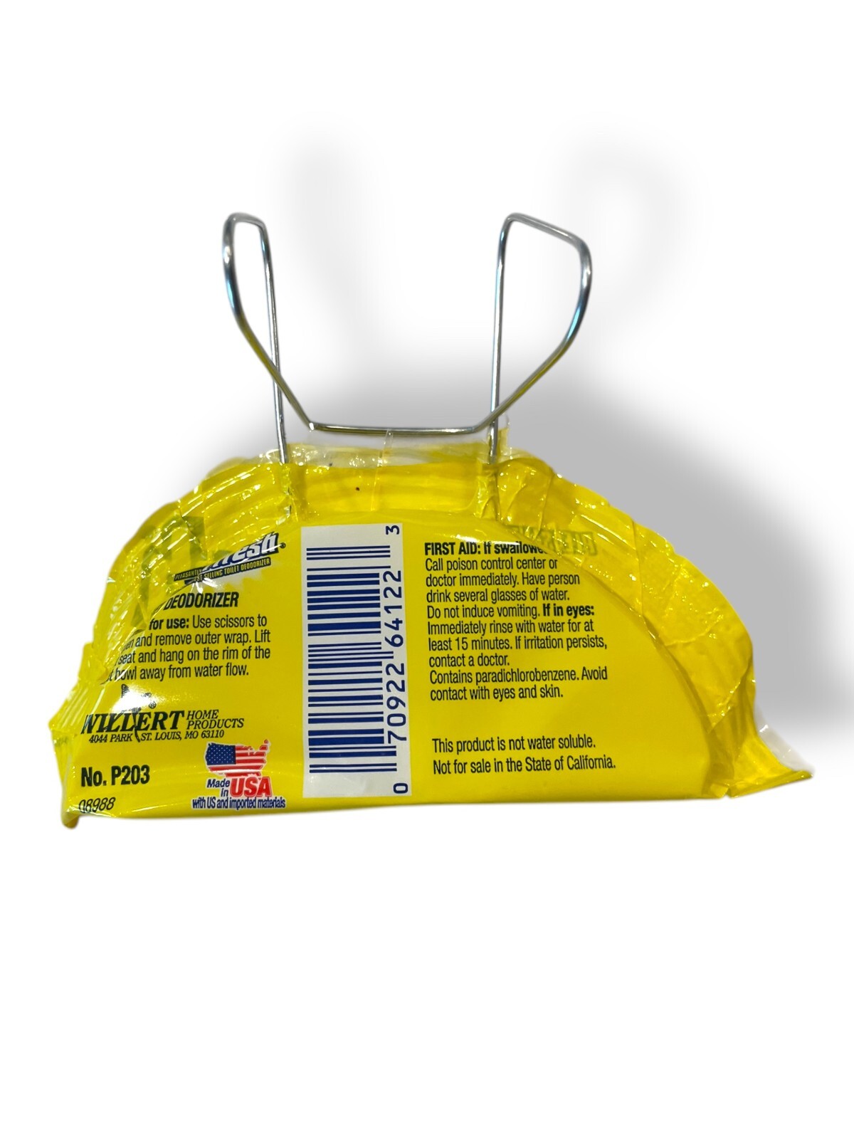 4-Pack Bowl Fresh Value Size Bowl Deodorizer Hanging Mount,3 oz (Not sold in CA)