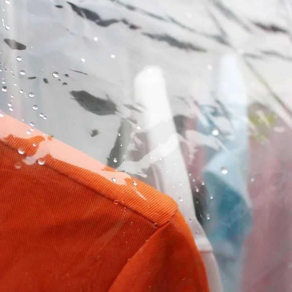Clear Garment Rack Cover Dustproof Clothes Rack Cover with 2 Durable Zipper/C…