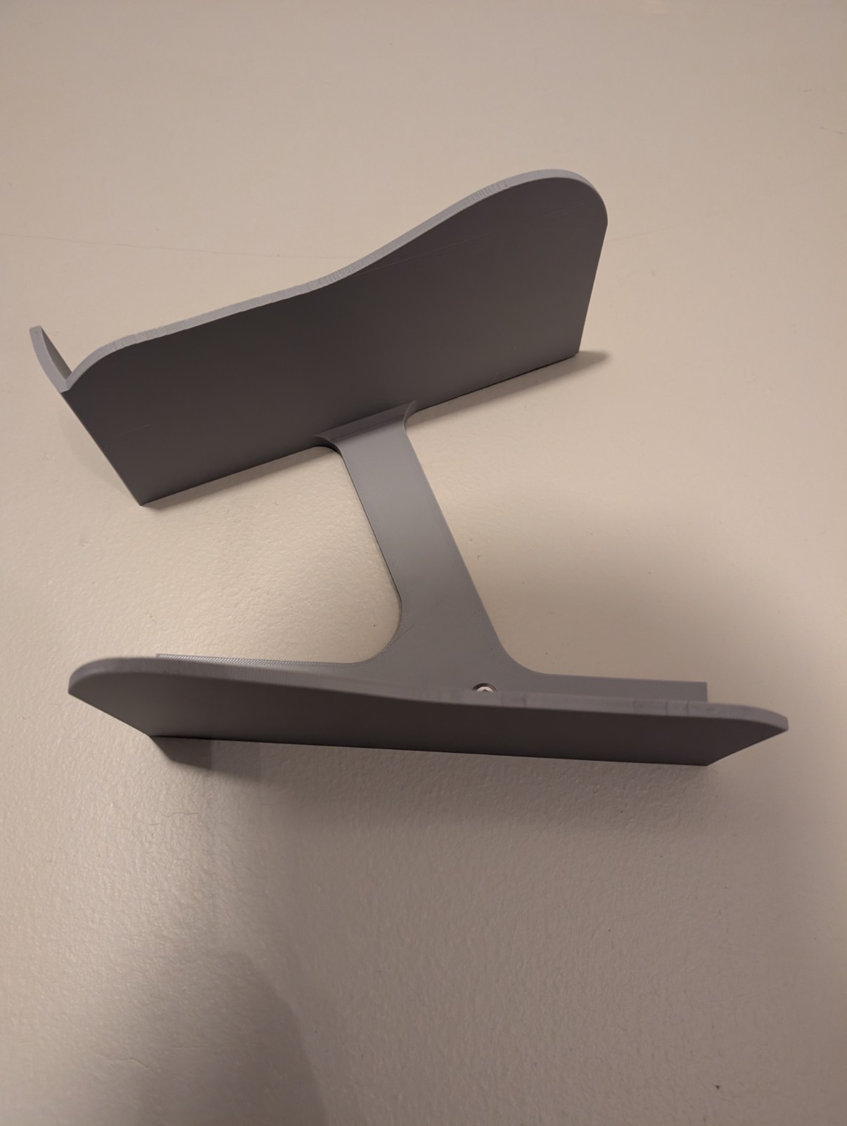 Wall Mounted Sneaker Display Shelf Hard Plastic Shoe Stand Gray For Sneakerheads