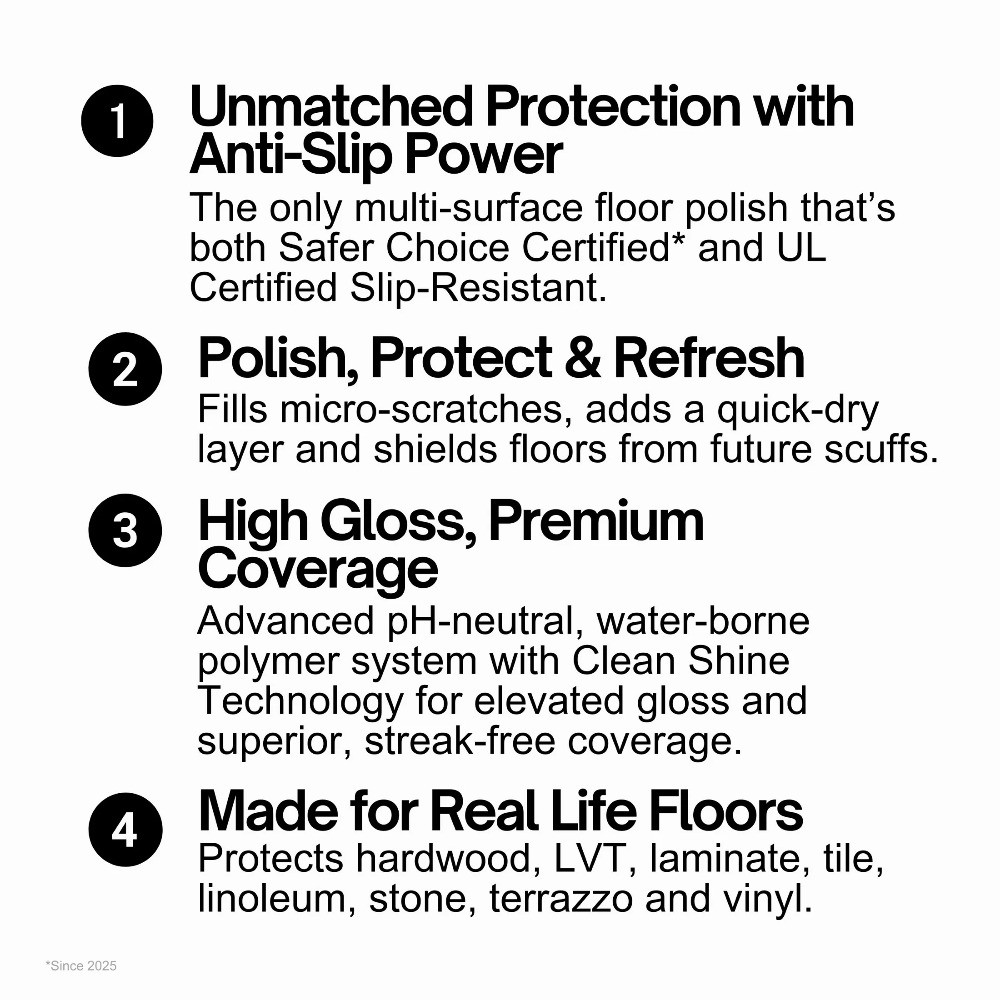 Quick Shine Multi-Surface Floor Finish, 27 fl oz