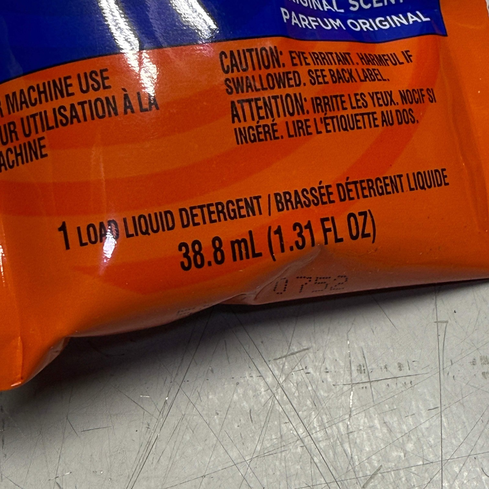 TIDE (2 PACK, 6 Total Pouches) Liquid Laundry Detergent Travel Size HE 1.31oz/ea